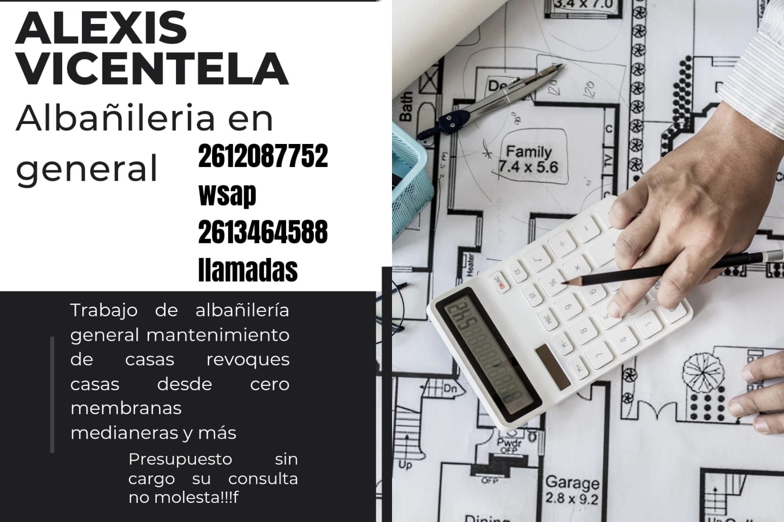 Alexis Vicentela - Albañilería General